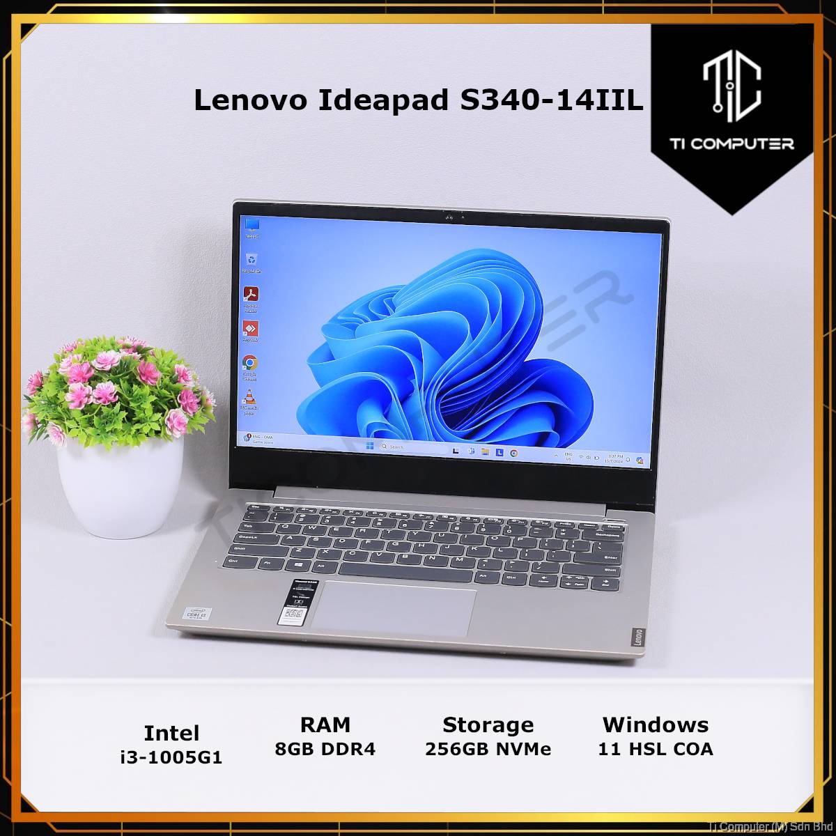 Lenovo IdeaPad S340-14IIL Intel Core i3-1005G1 8GB RAM 256GB SSD