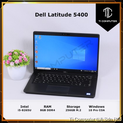 Dell Latitude 5400 Intel i5-8265U 8GB RAM 256GB SSD Refurbished