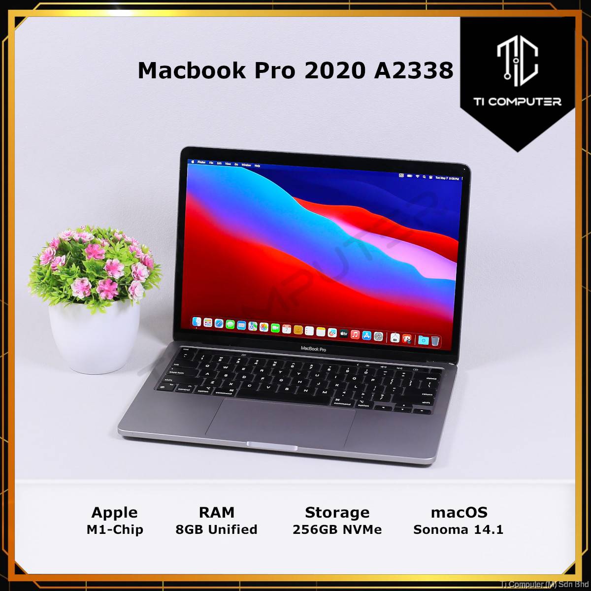 Apple Macbook Pro 2020 A2338 13inch With Apple M1 Chip 8GB