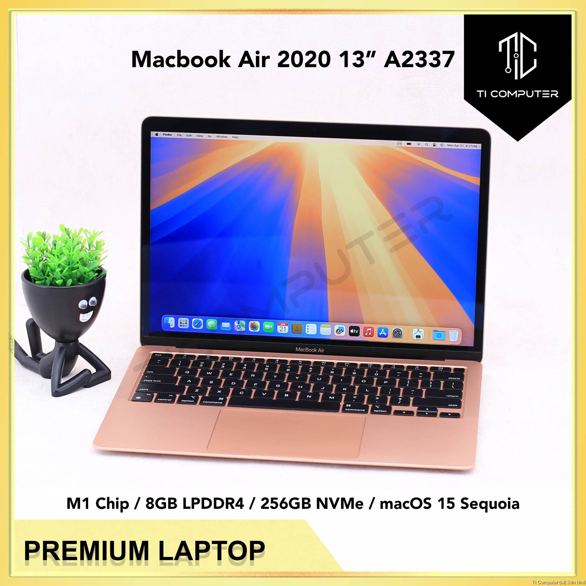 Apple Macbook Air M1 2020 13 inch A2337 8GB Unified RAM