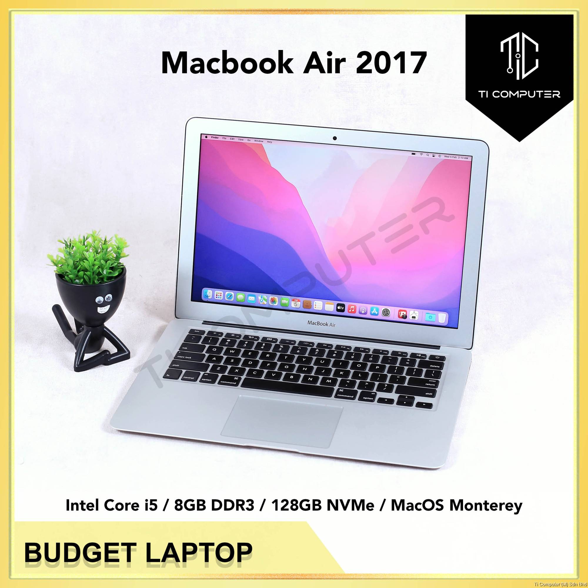 Apple Macbook Air 2017 13inch A1466 EMC3178 Intel Core i5 8GB DDR3