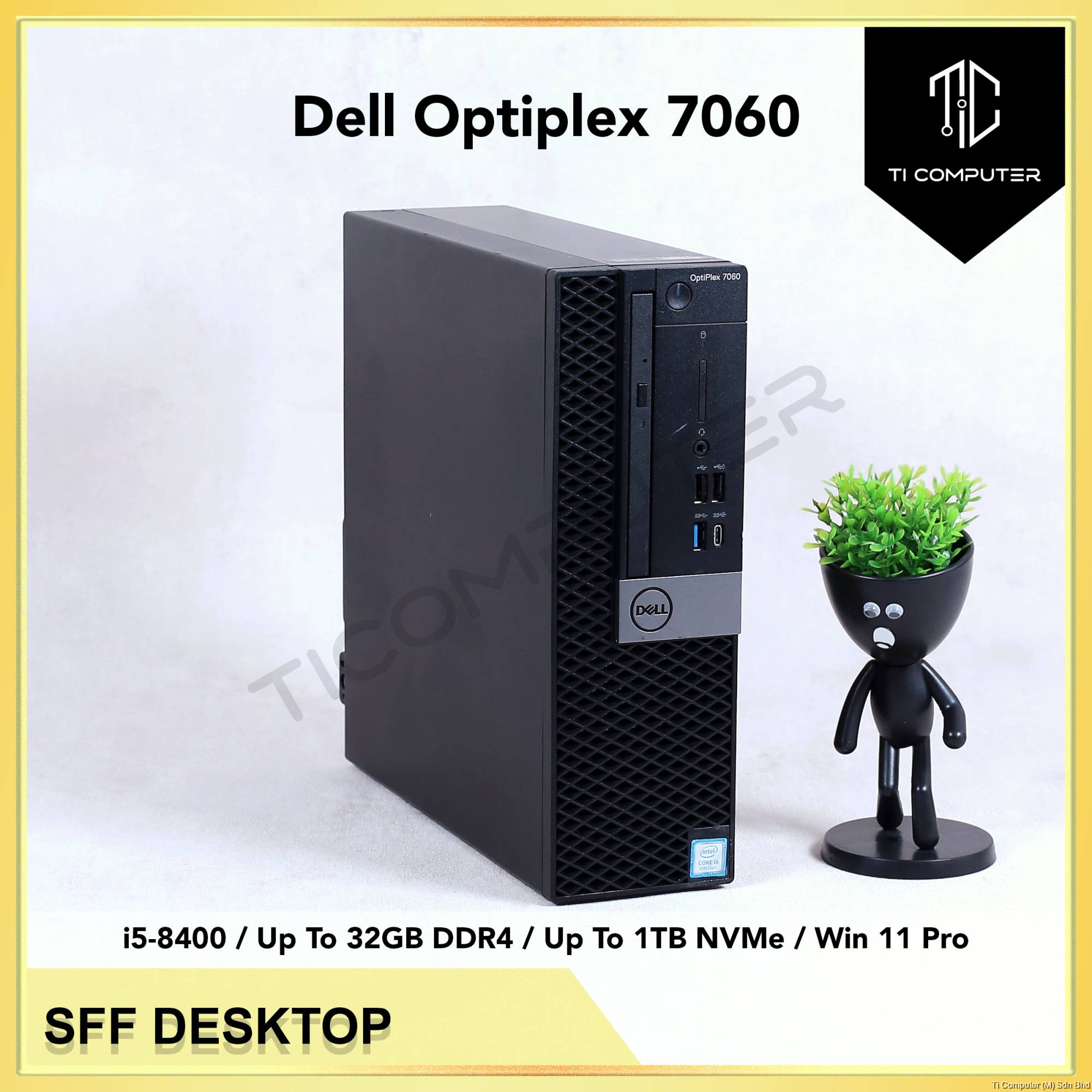 Dell Optiplex 7060 SFF Intel Core i5-8400 up to 32GB RAM 1TB SSD