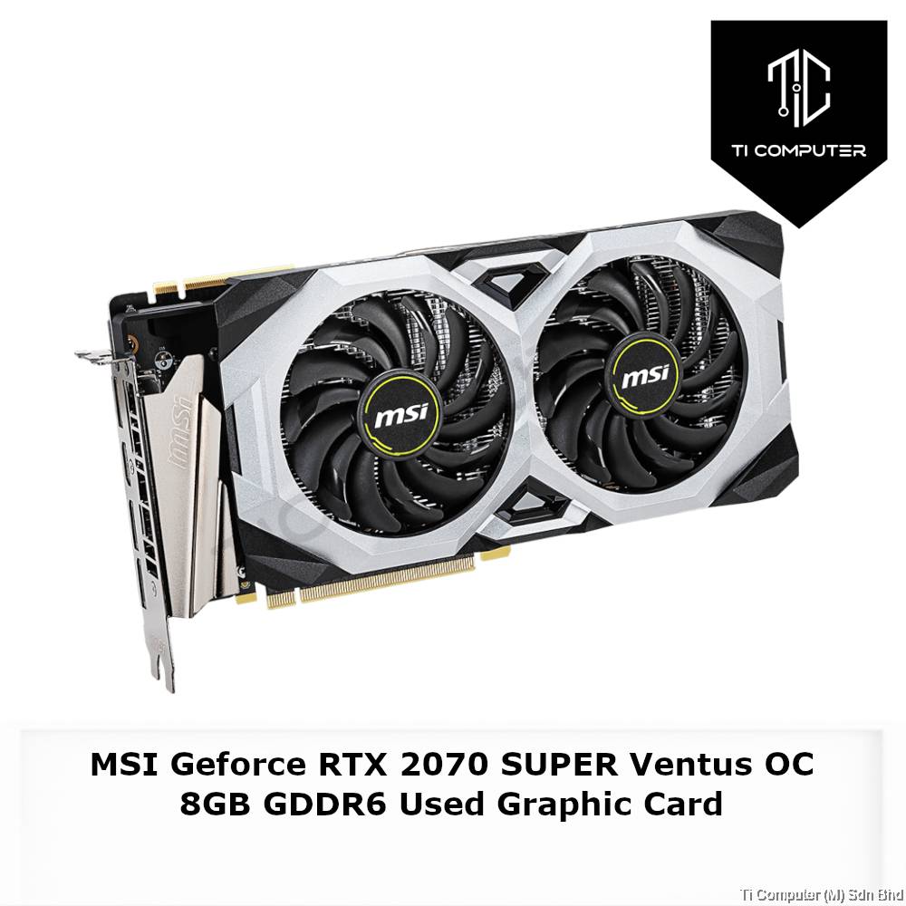 MSI Geforce RTX 2070 SUPER Ventus OC 8GB GDDR6 Used Graphic Card - Main Image