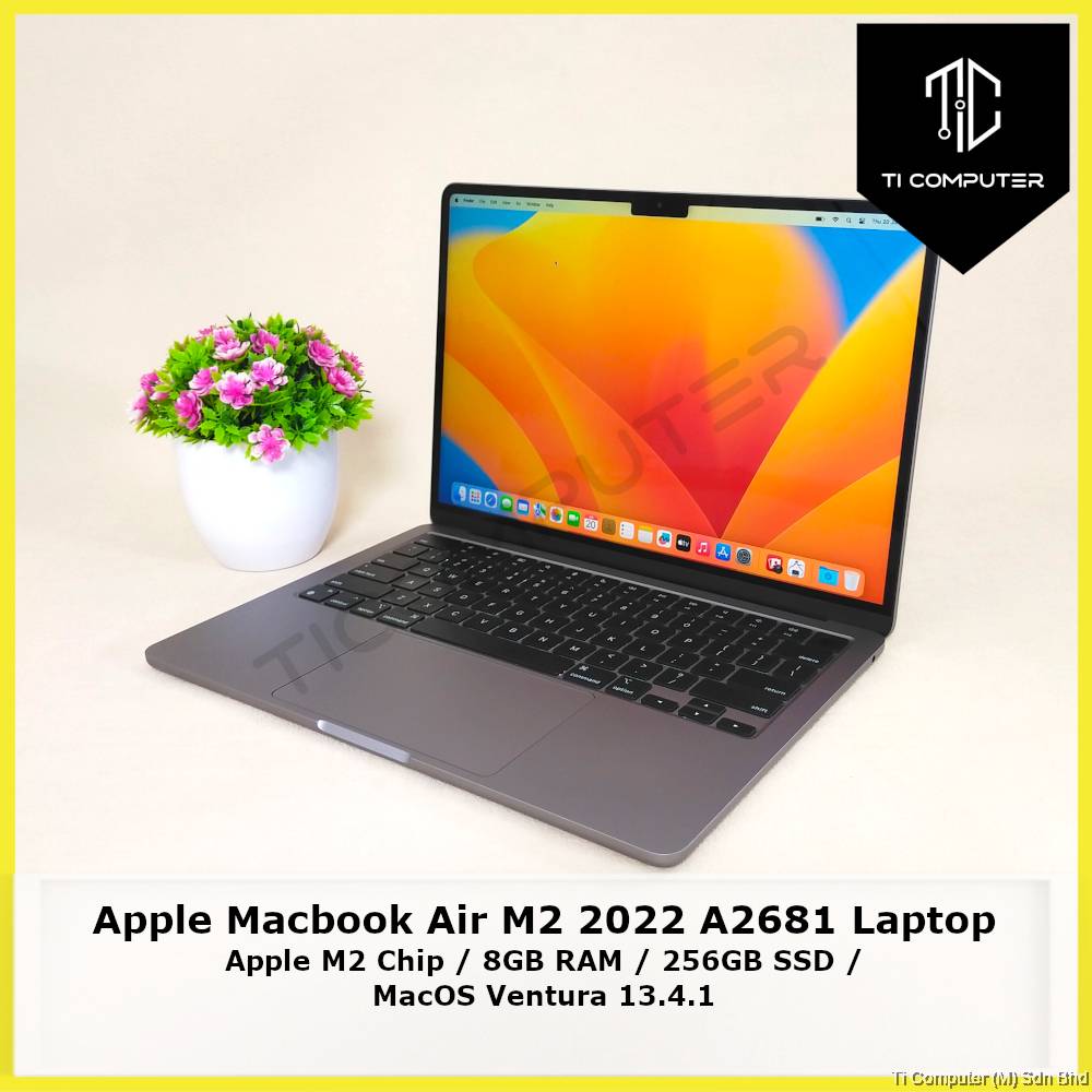 Apple Macbook Air M2 2022 13 inch A2681 8GB RAM 256GB SSD Liquid