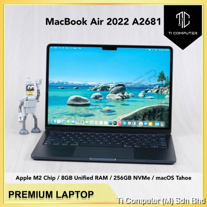 Apple Macbook Air M2 2022 13 inch A2681 8GB RAM 256GB SSD Liquid