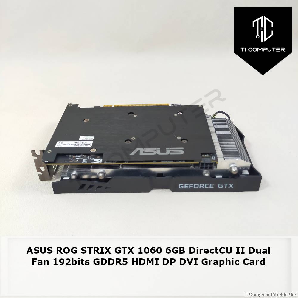 ASUS ROG STRIX GTX 1060 6GB DirectCU II Dual Fan 192bits GDDR5