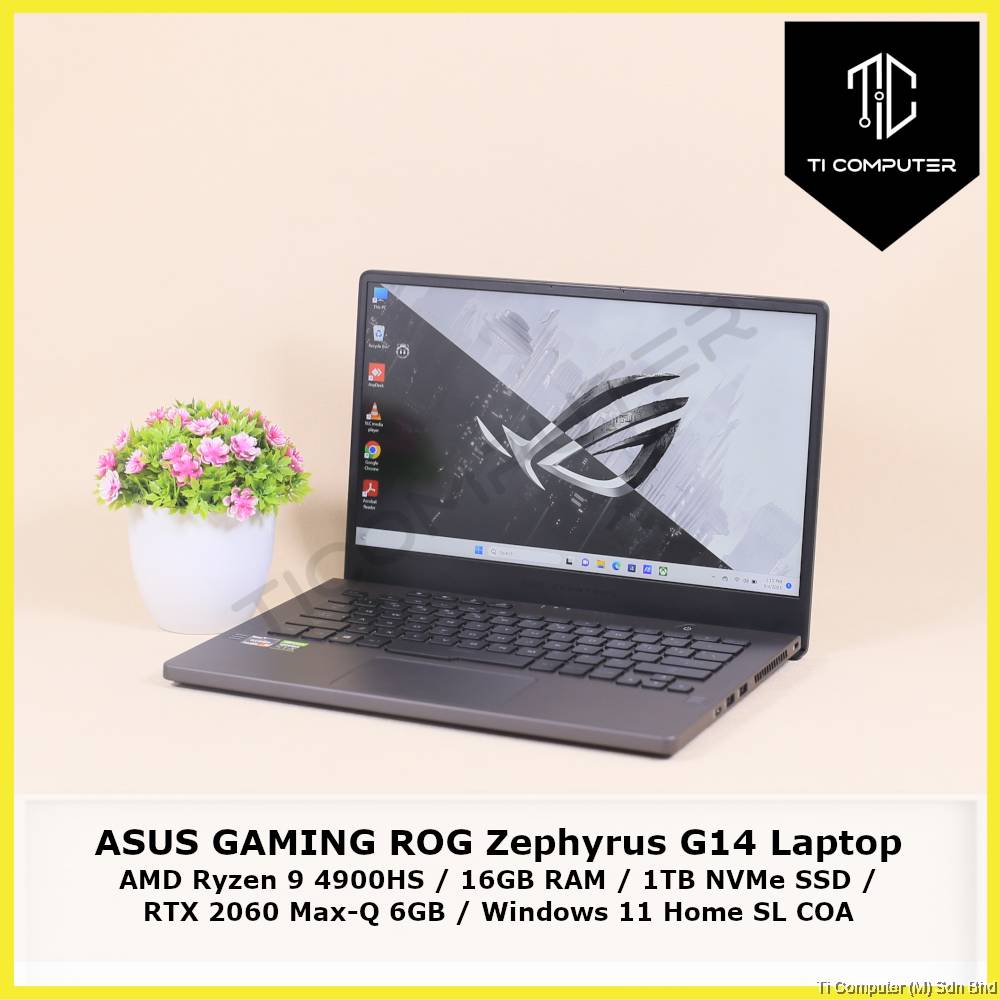ASUS GAMING ROG Zephyrus G14 AMD Ryzen 4900HS 16GB RAM
