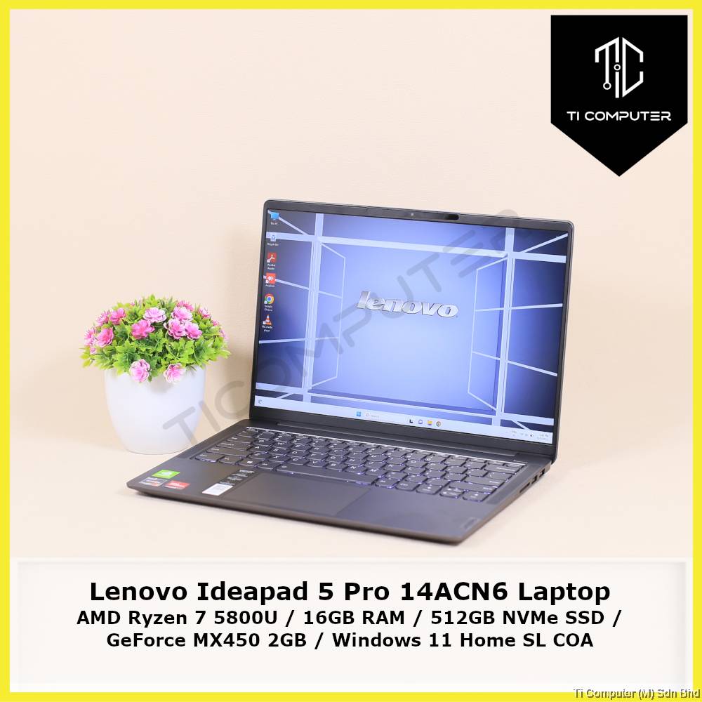 Lenovo Ideapad Pro 14ACN6 AMD Ryzen 5800U 16GB DDR4 RAM