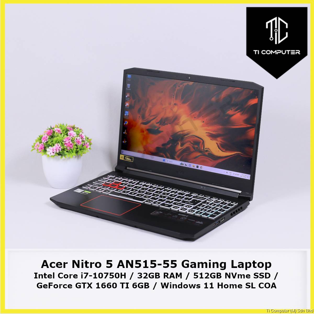 Acer Nitro AN515-55 Intel Core i7-10750H 32GB RAM 512GB SSD