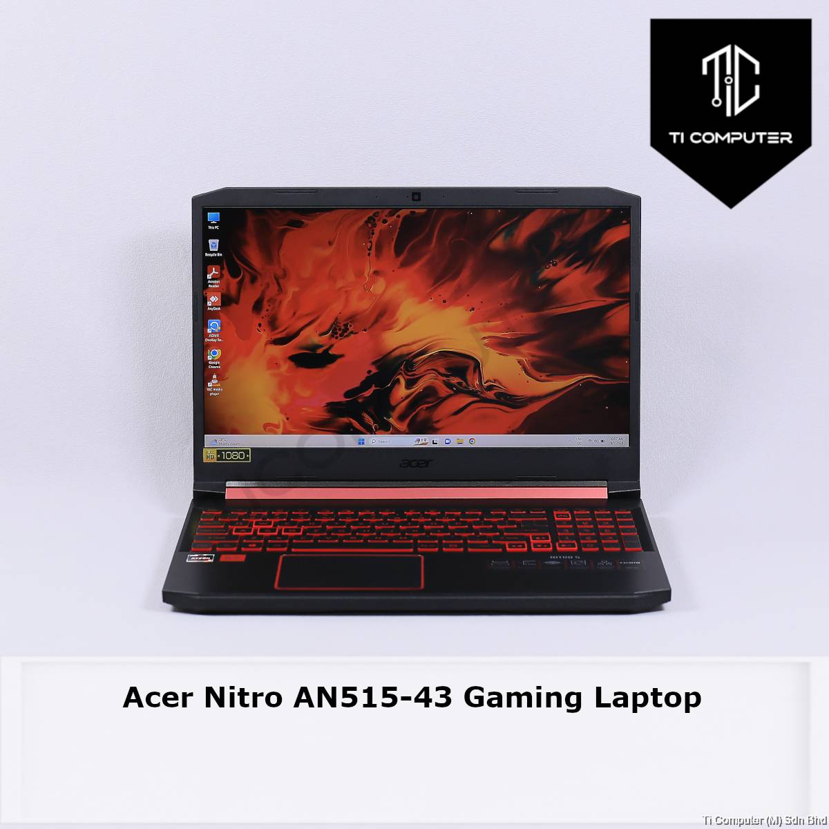 Acer Nitro AN515-43 AMD Ryzen 3550H 16GB DDR4 RAM 512GB NVMe SSD