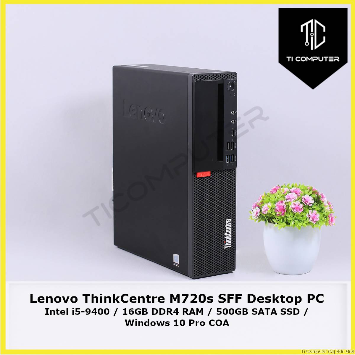Lenovo ThinkCentre M720s SFF PC Bundle With Intel Core I5-8400 6-Core