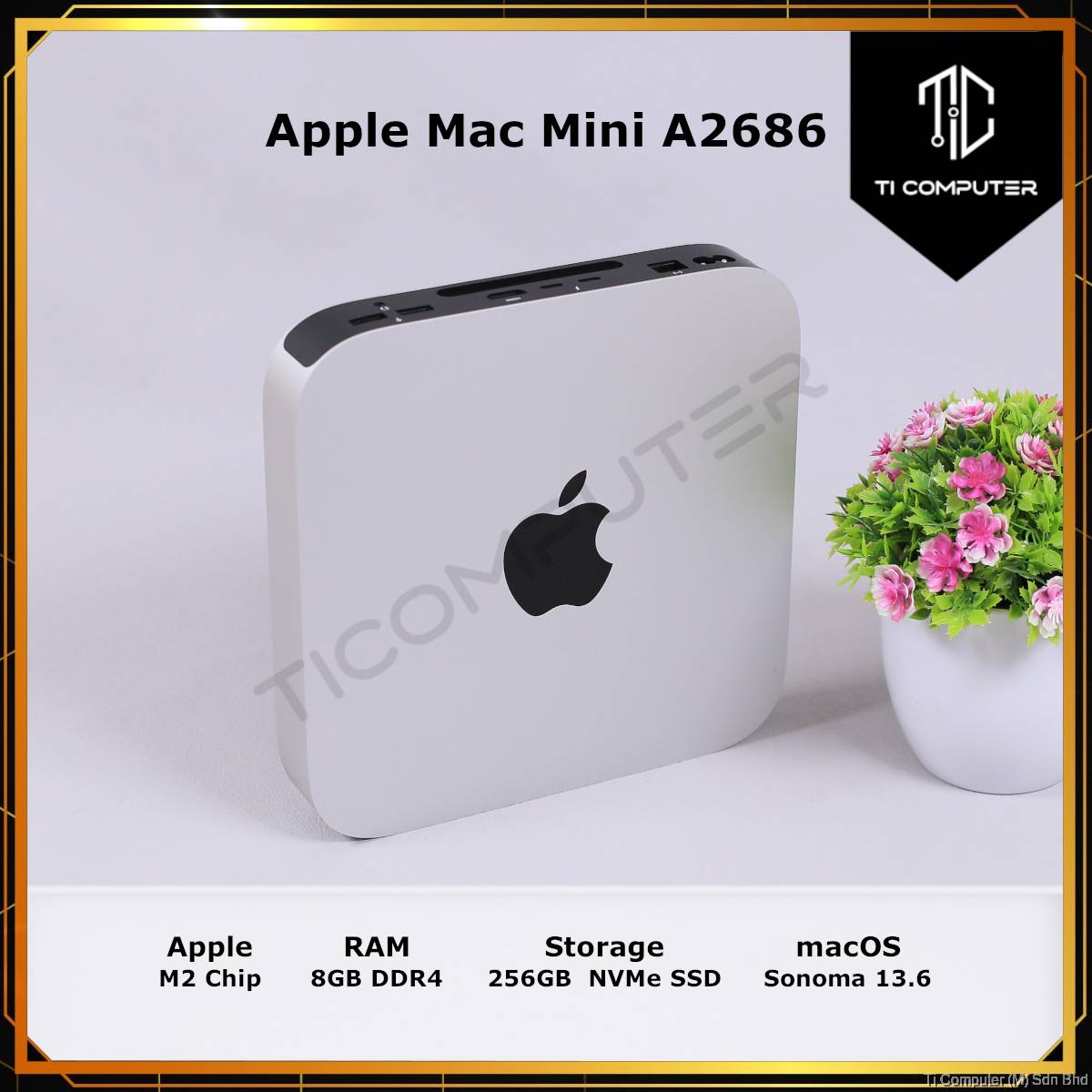 Apple Mac Mini 2023 A2686 With Apple M2 Chip 8GB RAM 256GB