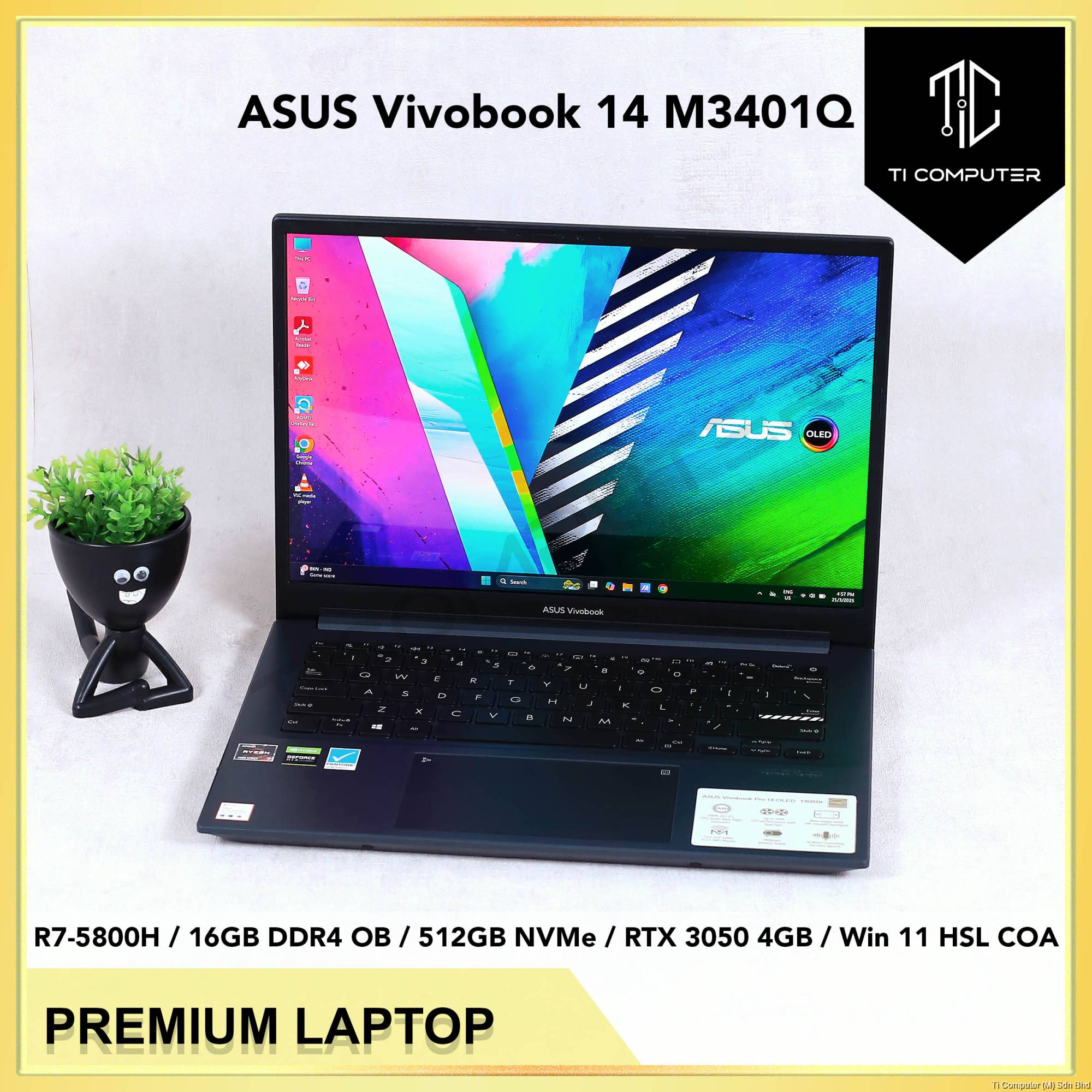 ASUS M3401Q Ryzen 7 5800H 16GB windows11 ASUS Pro Vivobook NVMe