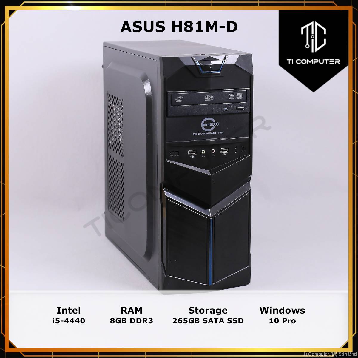 EX.COMPUTER　COREI5　4440　8GB　新品SSD100GB+500GB　DVDマルチ　B85M-E45　GF　GTX650　デスクトップWIN10&WPS　Office2016搭載　動作品 A1 Refurbished Acer Aspire XC-605 Intel Core i5-4440 8GB 2TB