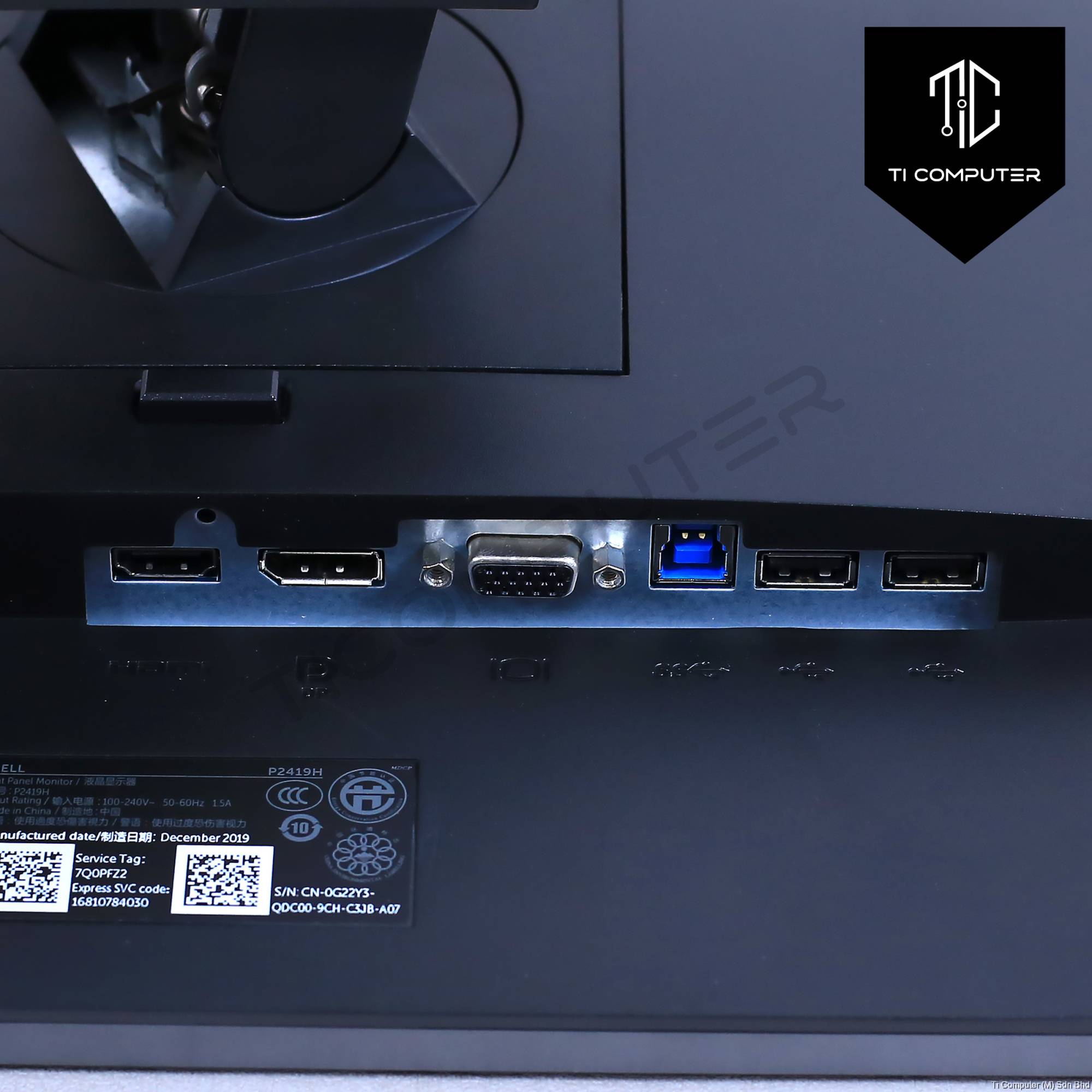 Dell P2419H inch Bezel-Less IPS 1080P FHD 60Hz HDMI DP VGA