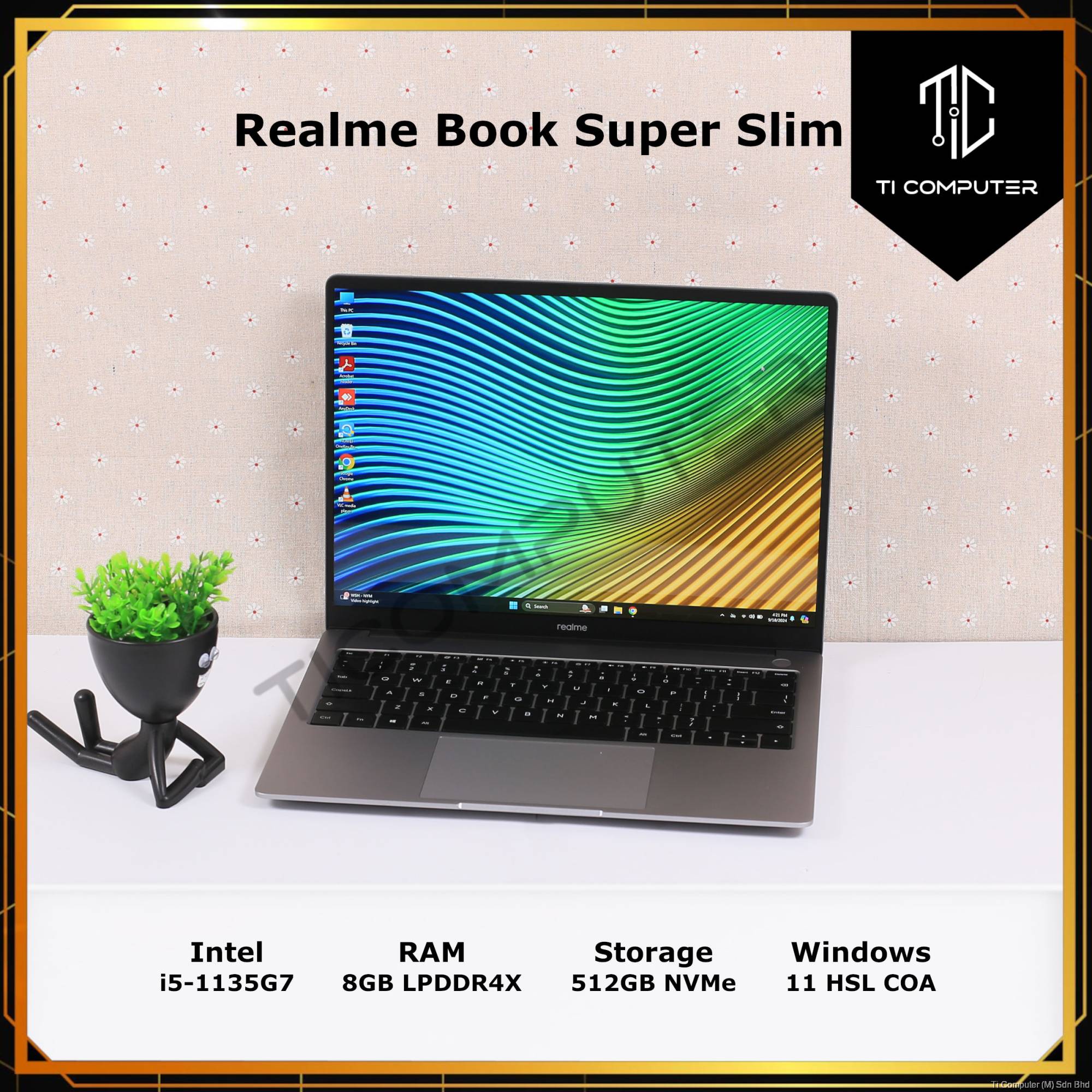 Realme Book Super Slim RMNB1002 Intel Core i5-1135G7 8GB LPDDR4X