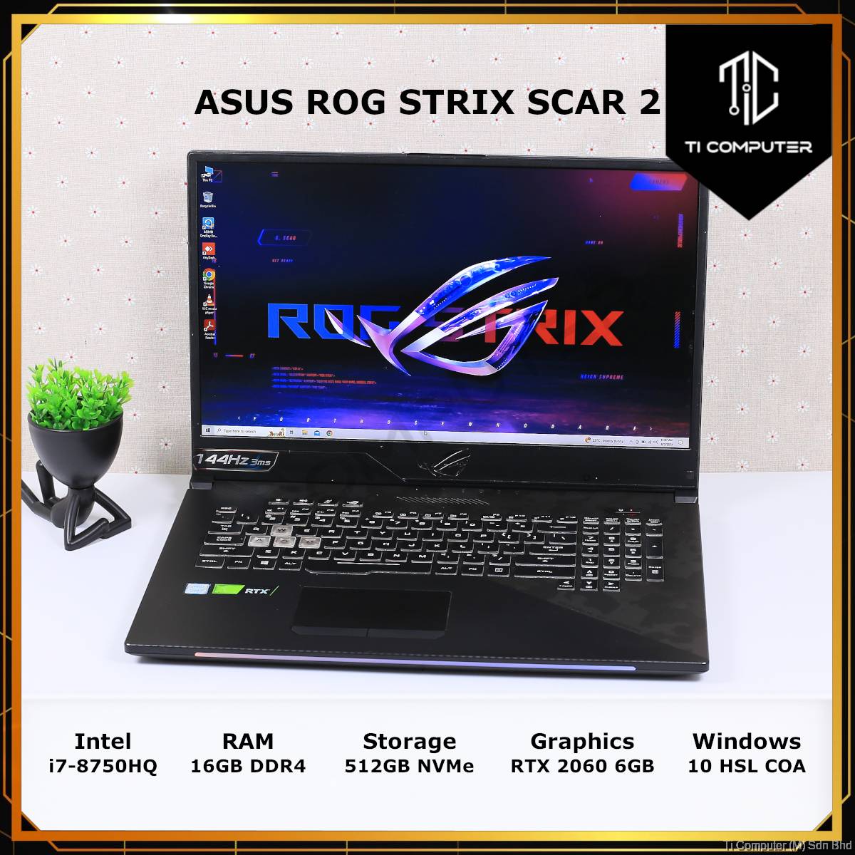 Graphics Card Asus Rog Rtx 2060 Laptop ASUS ROG STRIX SCAR GL704GV - Main Image
