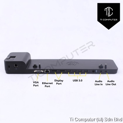 New HP 2013 UltraSlim Docking Station HSTNN-IX10 DisplayPort D-SUB USB 3.0 Power Supply Cable 207345 2 - Foto 4