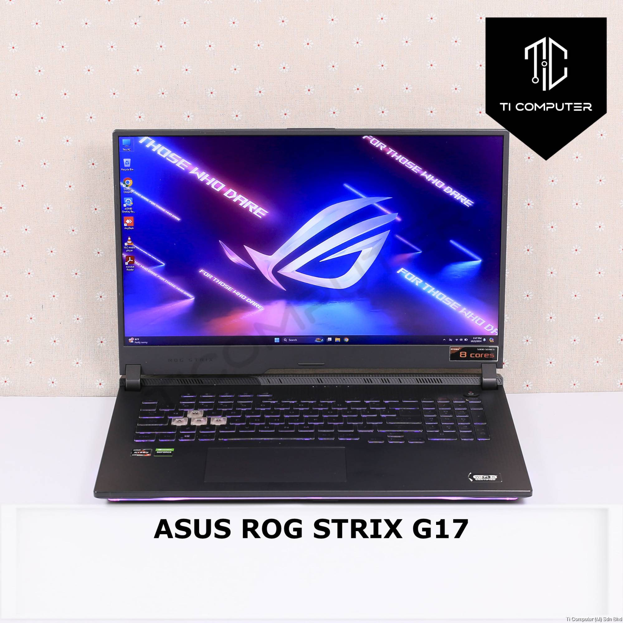ASUS ROG STRIX G17 G713Q Ryzen 5800H 16GB RAM 512GB NVMe SSD RTX