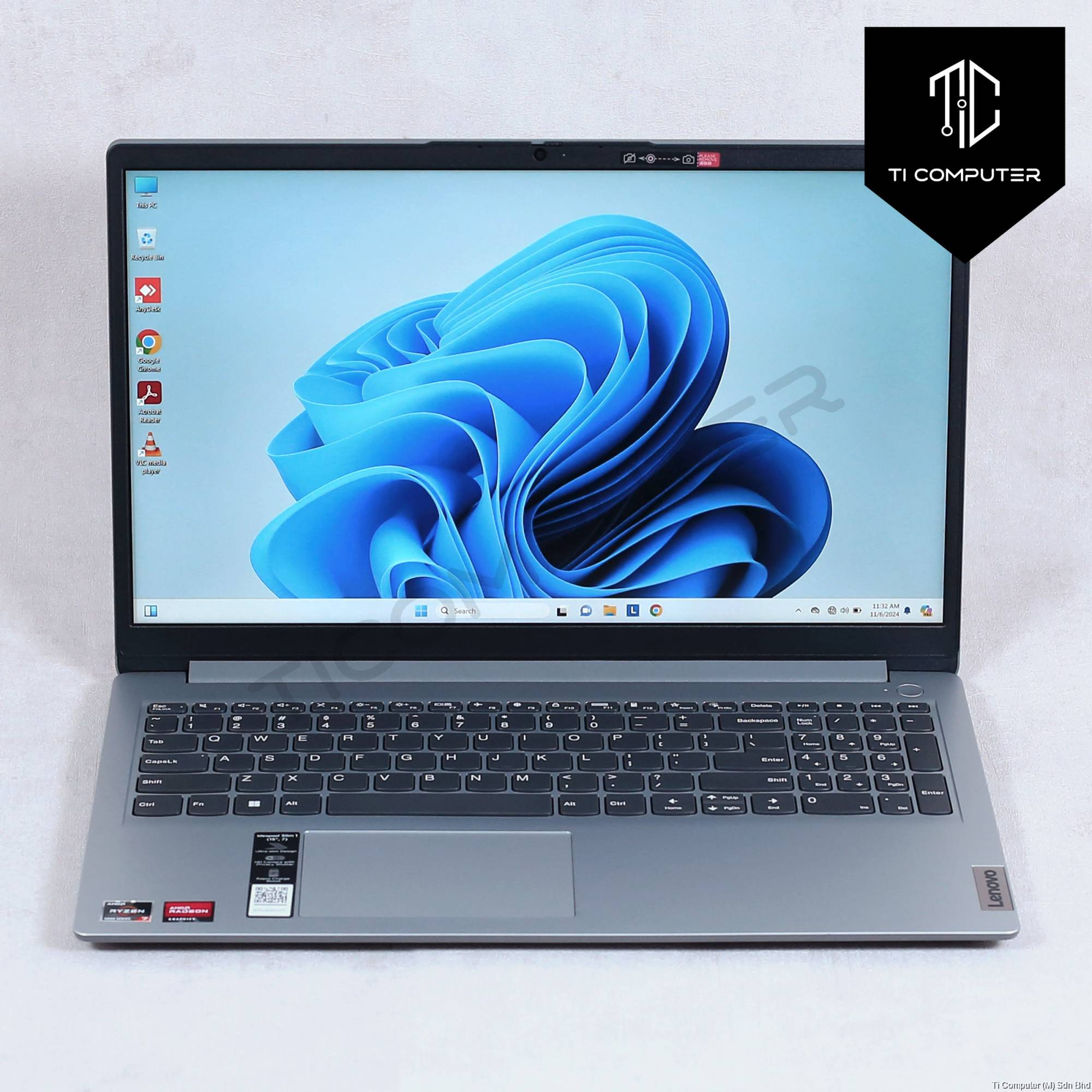 Lenovo Ideapad 1 15ALC7 Ryzen 7 5700U 16GB DDR4 RAM 1TB NVMe
