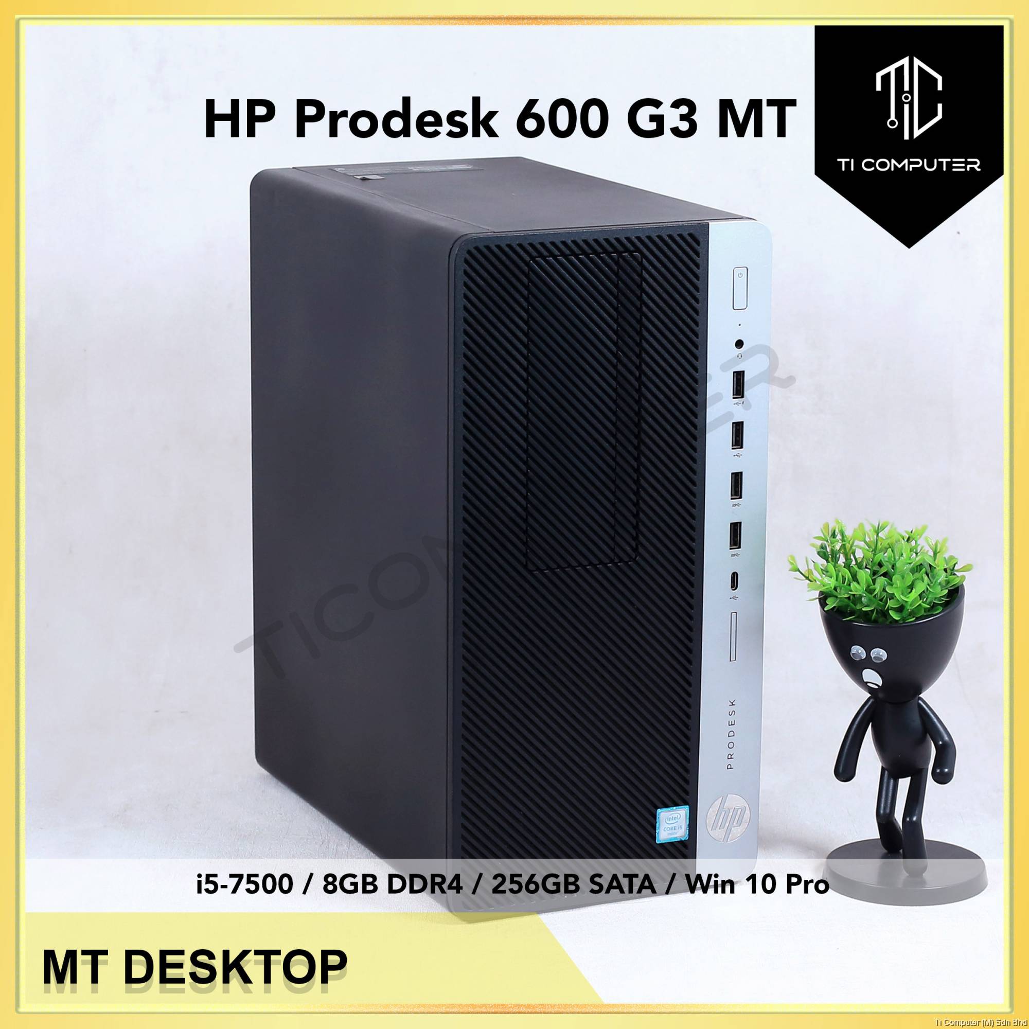 HP Prodesk 600 G3 MT Intel Core i5-7500 8GB DDR4 RAM 256GB