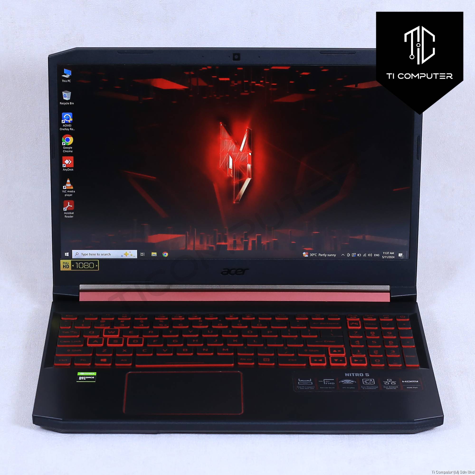 Acer Nitro AN515-54 Intel Core i7-9750H 16GB DDR4 RAM 512GB NVMe
