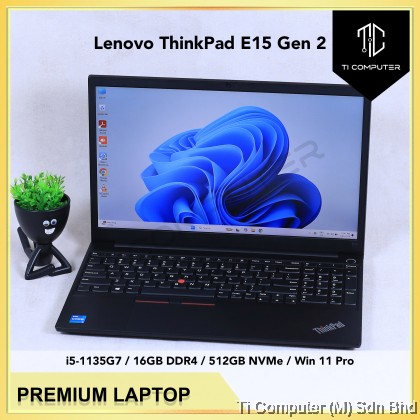 Lenovo ThinkPad E15 Gen Intel Core i5-1135G7 16GB DDR4 RAM 512GB
