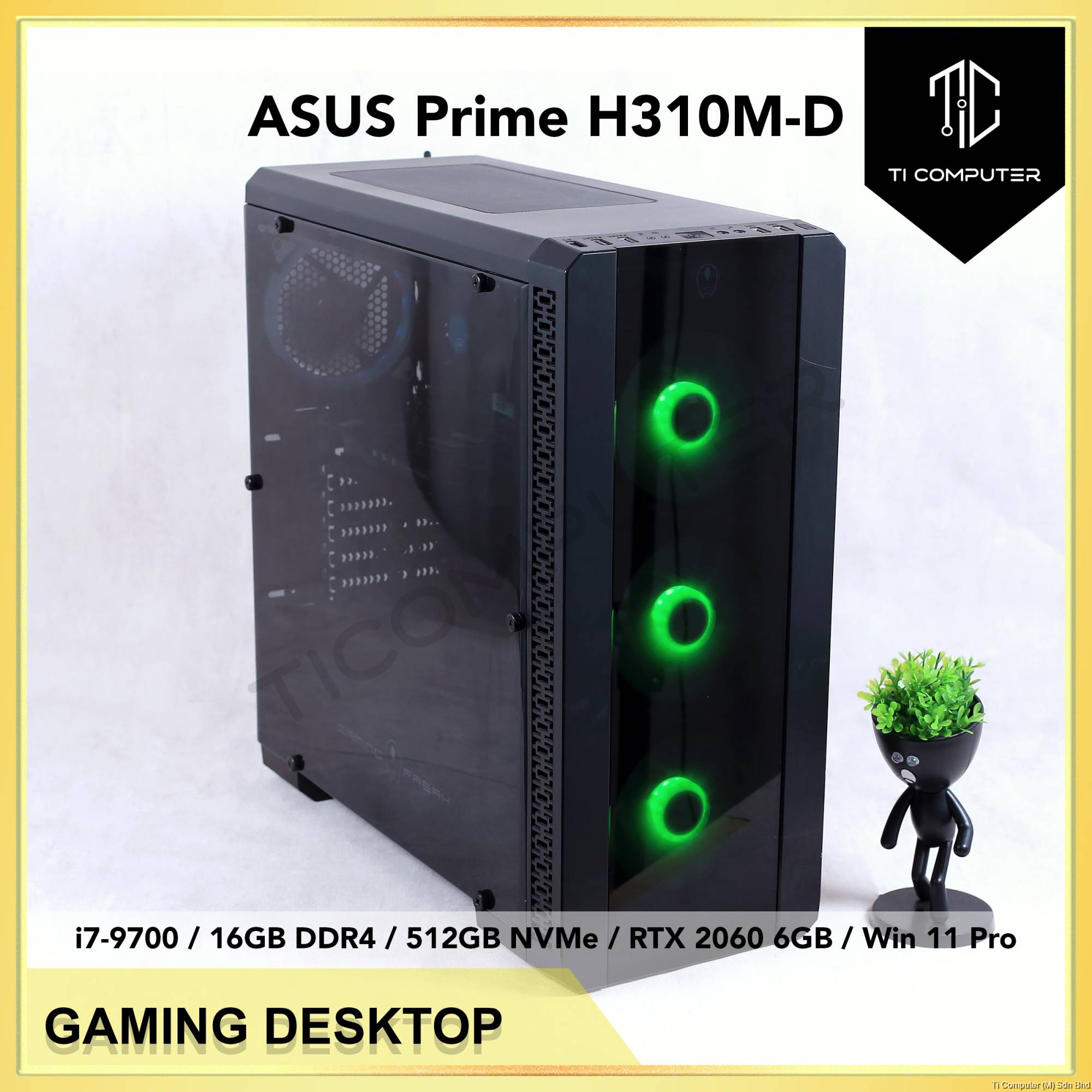 Gaming Freak 50S-Neo ASUS Prime H310M-D Intel i7-9700 16GB DDR4