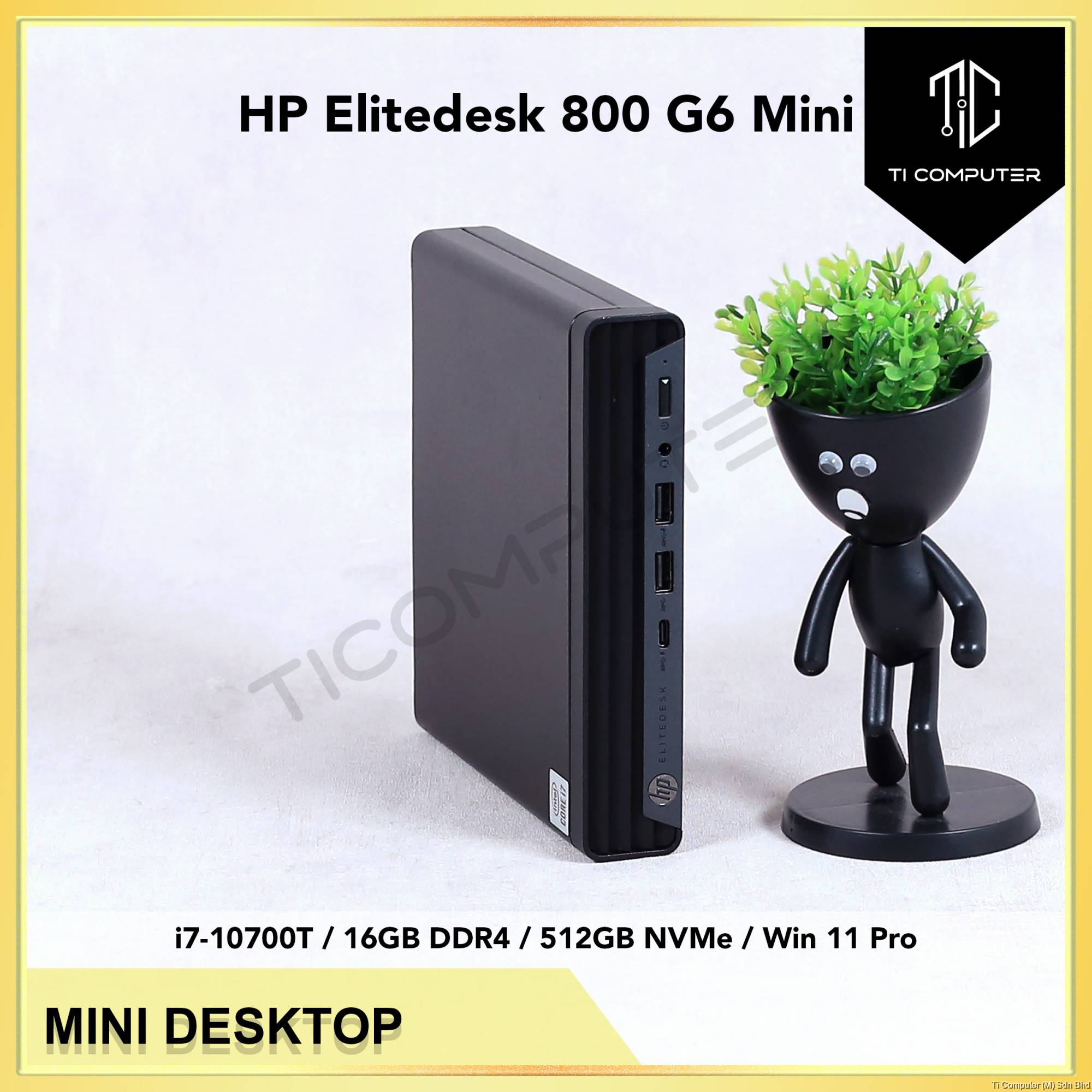 HP Elitedesk 800 G6 Mini Intel Core i7-10700T up to 32GB DDR4 RAM
