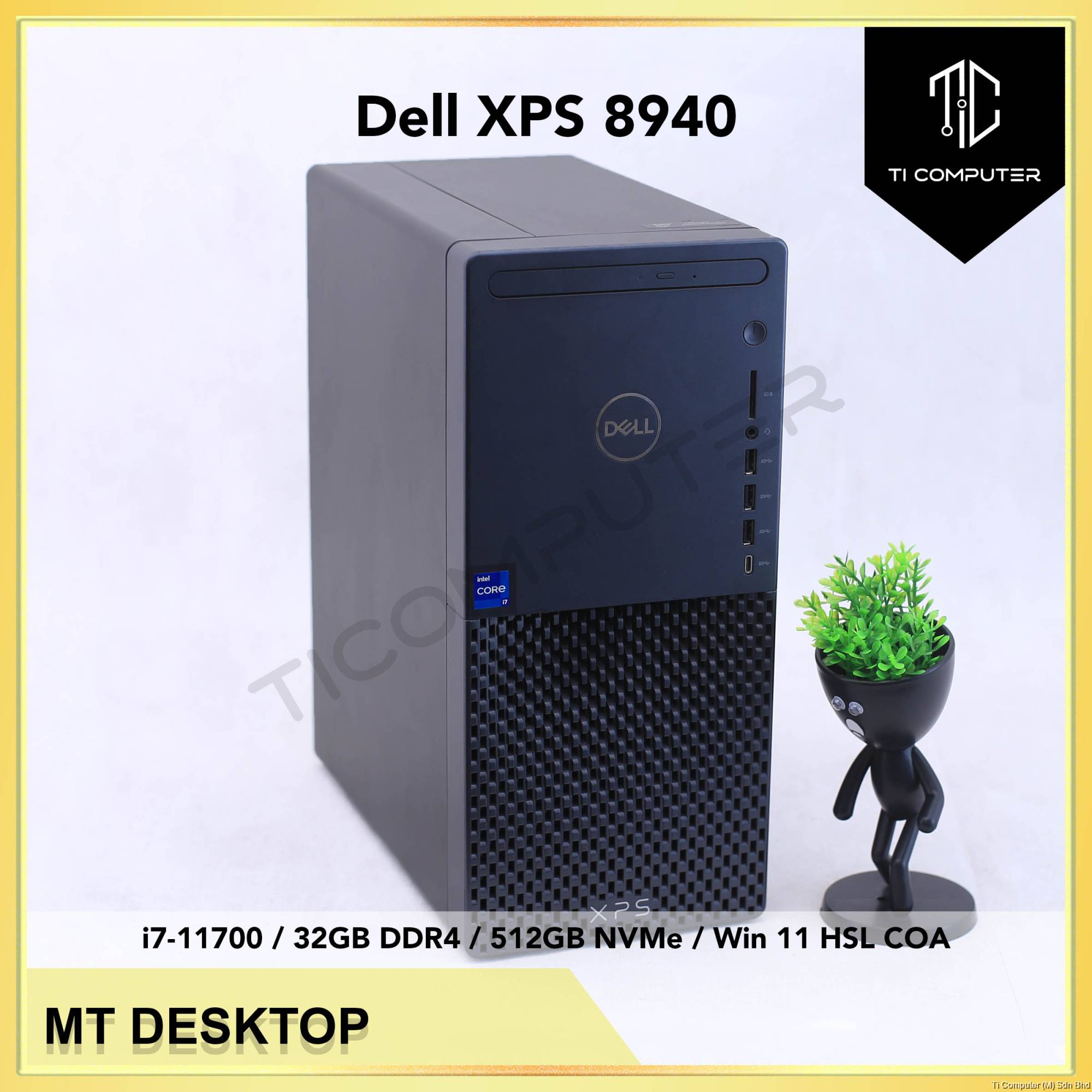 Dell XPS 8940 MT Intel Core i7-11700 32GB DDR4 RAM 512GB NVMe SSD