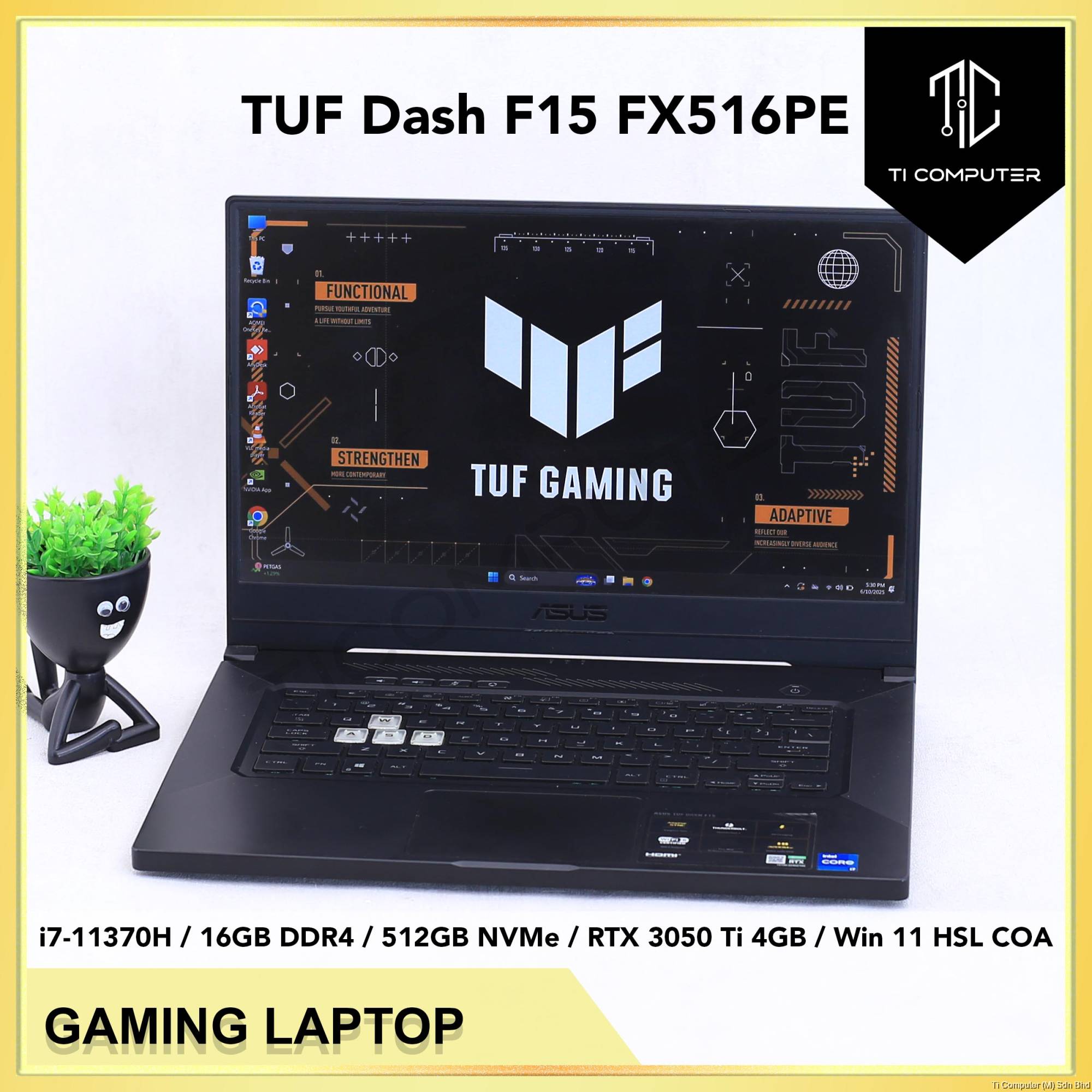 Gaming Asus Tuf Dash F15 Ssd ASUS TUF DASH F15 Gaming Laptop 11th