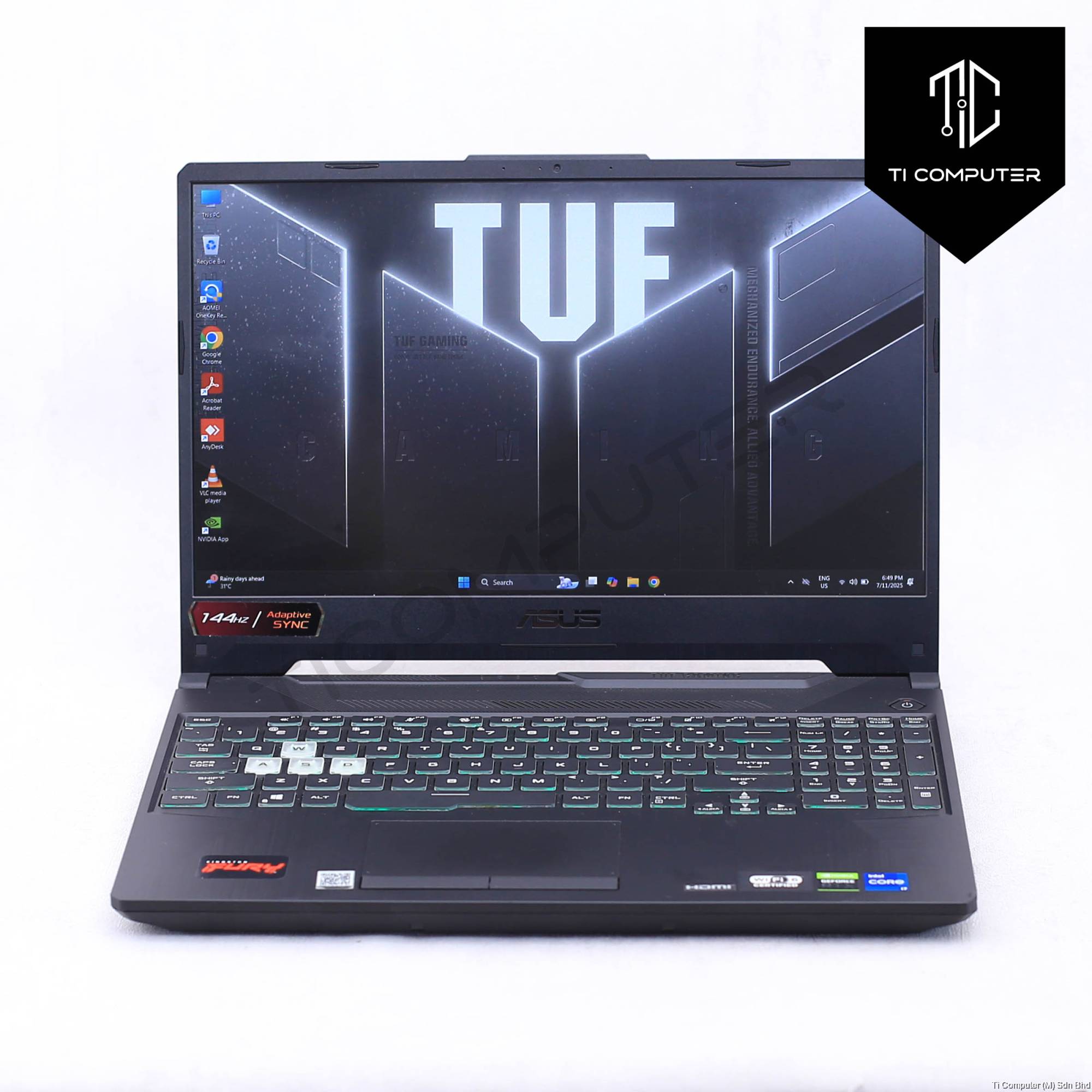 ASUS TUF Gaming F15 FX506HM Intel i7-11800H 16GB RAM 512GB NVMe