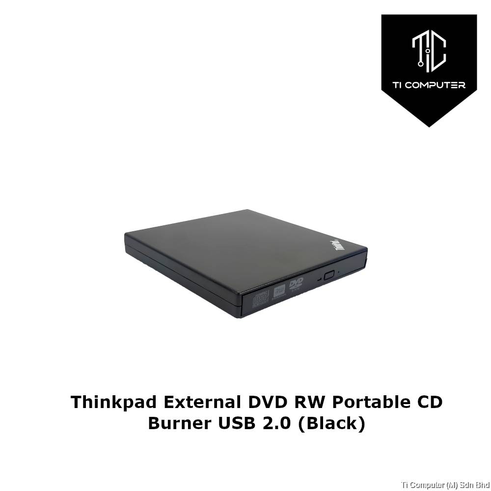 Thinkpad External DVD RW Portable CD Burner USB 2.0 (Black)