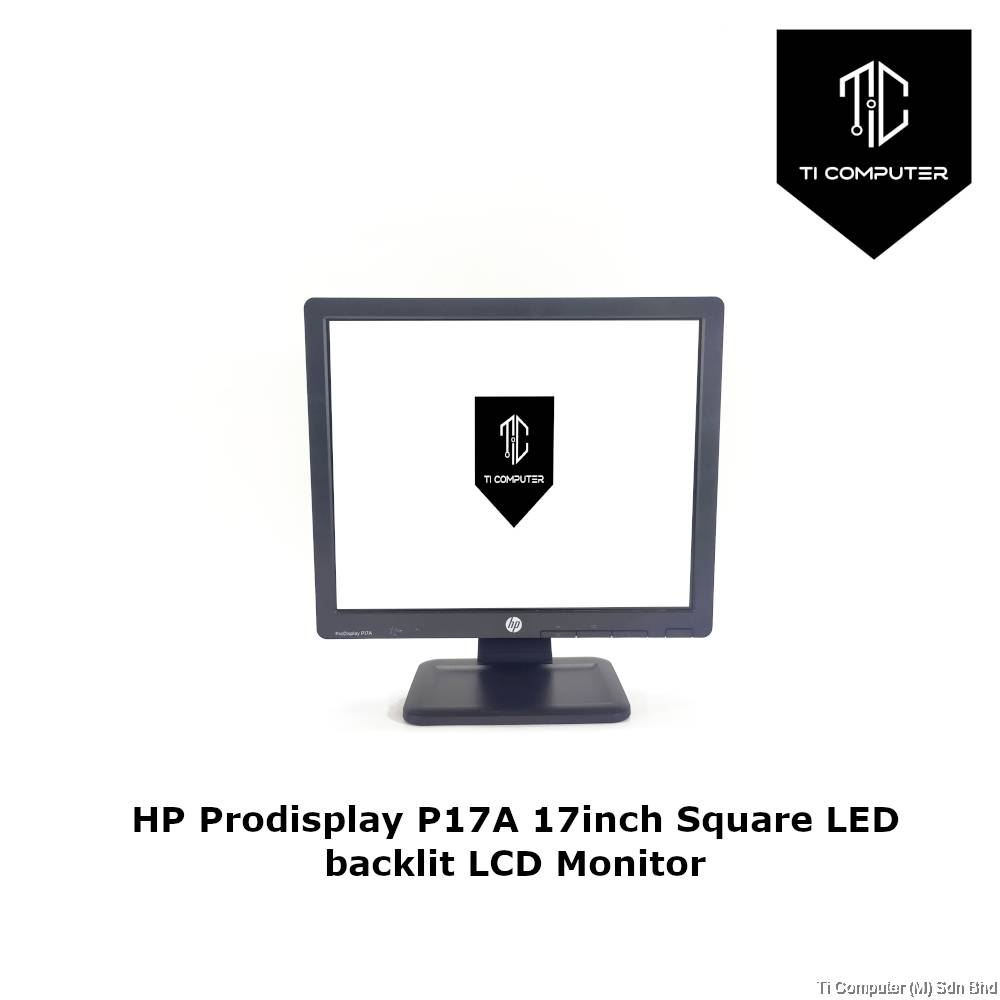 Écran HP ProDisplay P17A – 17 Pouces, LCD, VGA, Noir, Occasion