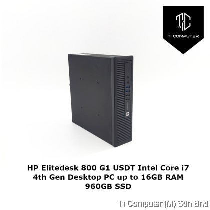 HP Elitedesk 800 G1 USDT Intel Core i7 4th Gen Desktop