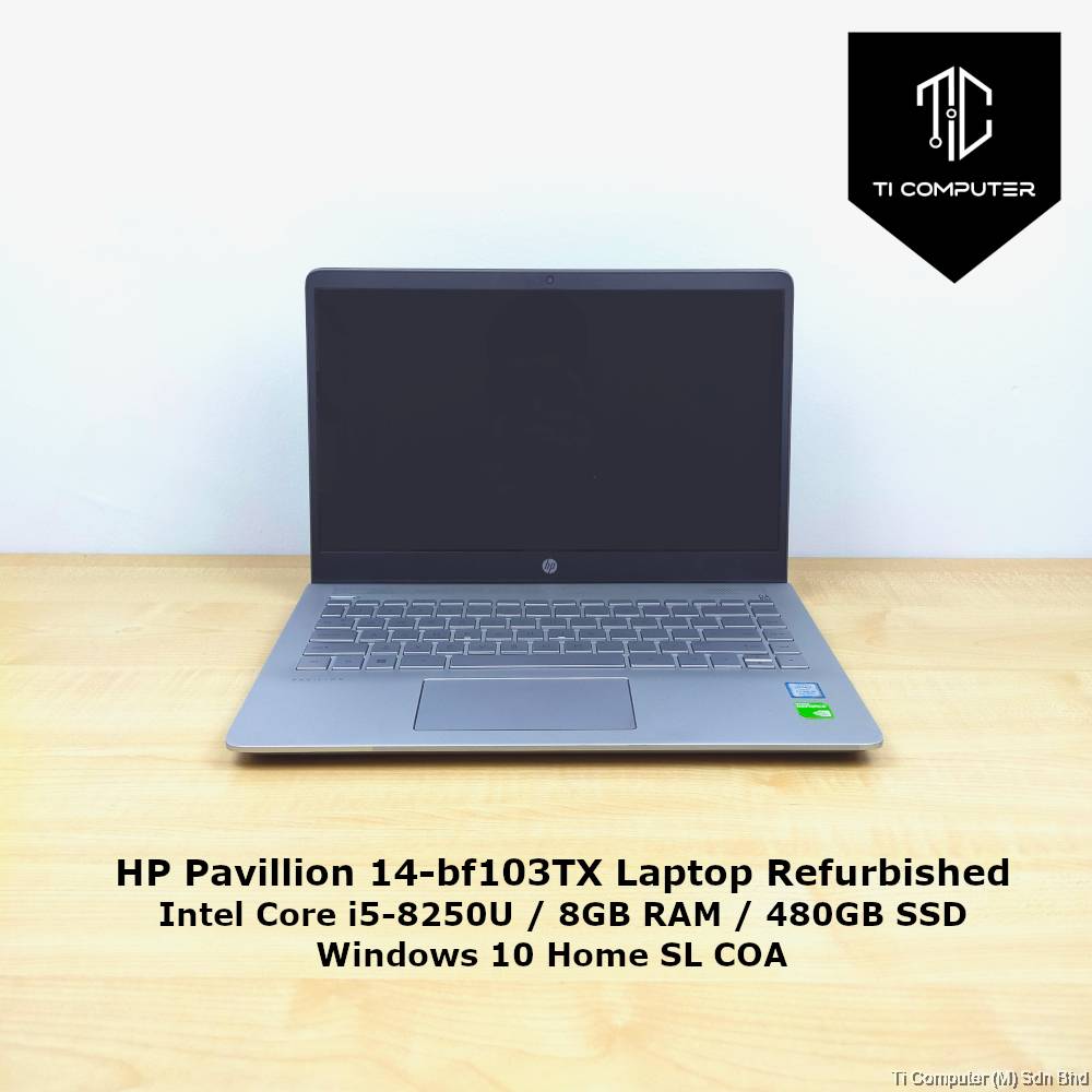 HP Pavillion 14-bf103TX Intel Core i5-8250U 8GB RAM 480GB SSD