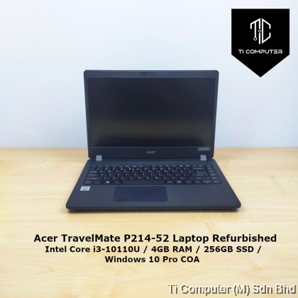 Acer TravelMate P214-52 Intel Core i3-10110U 4GB RAM 256GB SSD