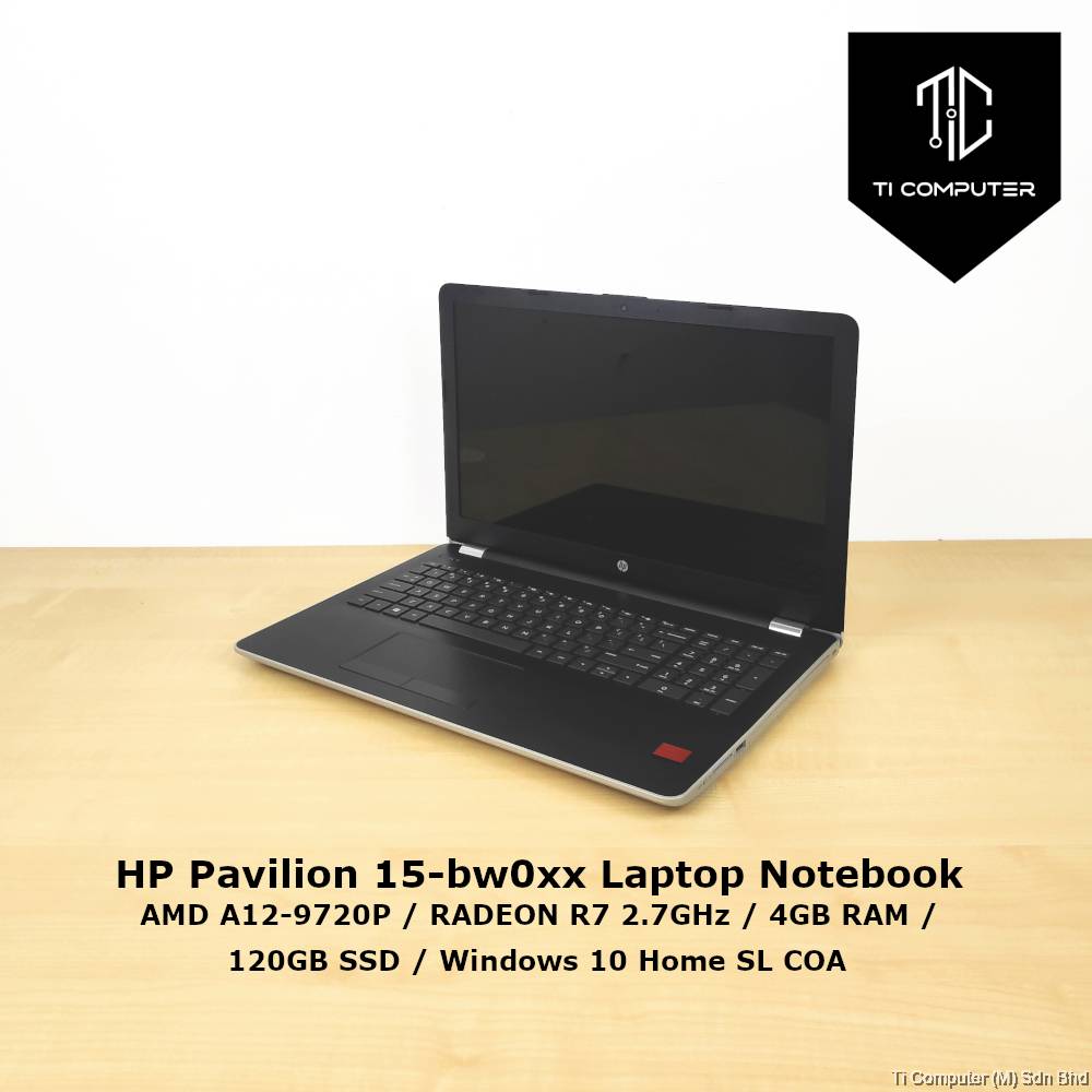 HP Pavilion 15bw0xx AMD A129720P RADEON R7 2.7GHz 4GB RAM 120GB SSD