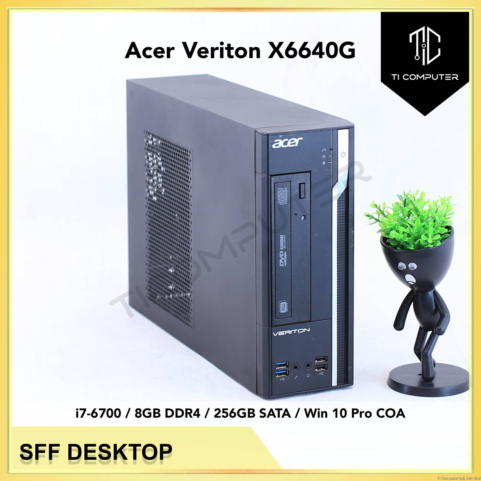 Acer Veriton X6640G SFF Intel i7-6700 8GB RAM 256GB SATA SSD Win