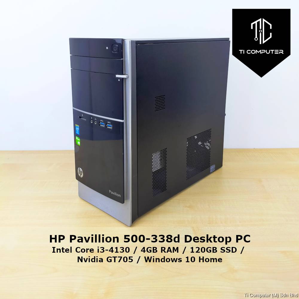 HP Pavillion 500338d Intel Core i34130 4GB RAM 120GB SSD Nvidia GT705