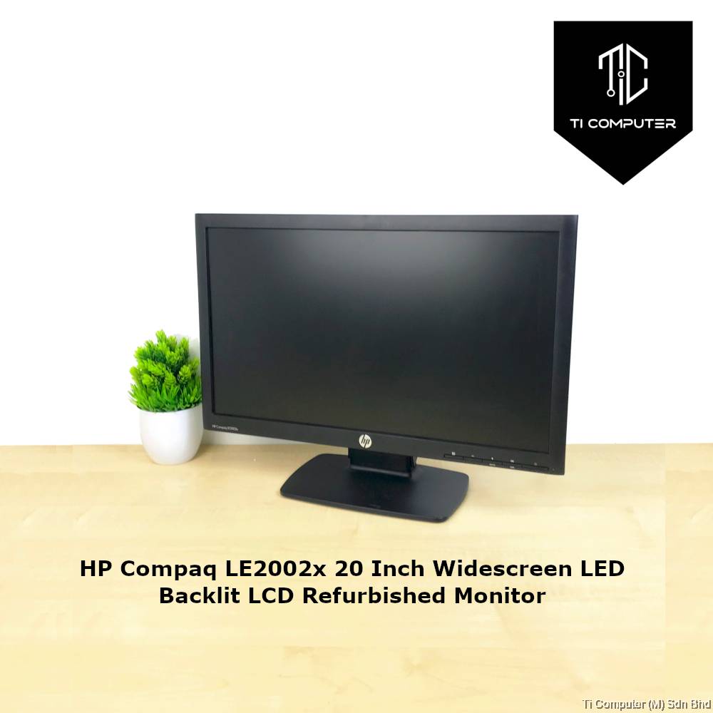 HP Compaq LE2002x 20 Inch Widescreen LED Backlit LCD Refurbished Monitor