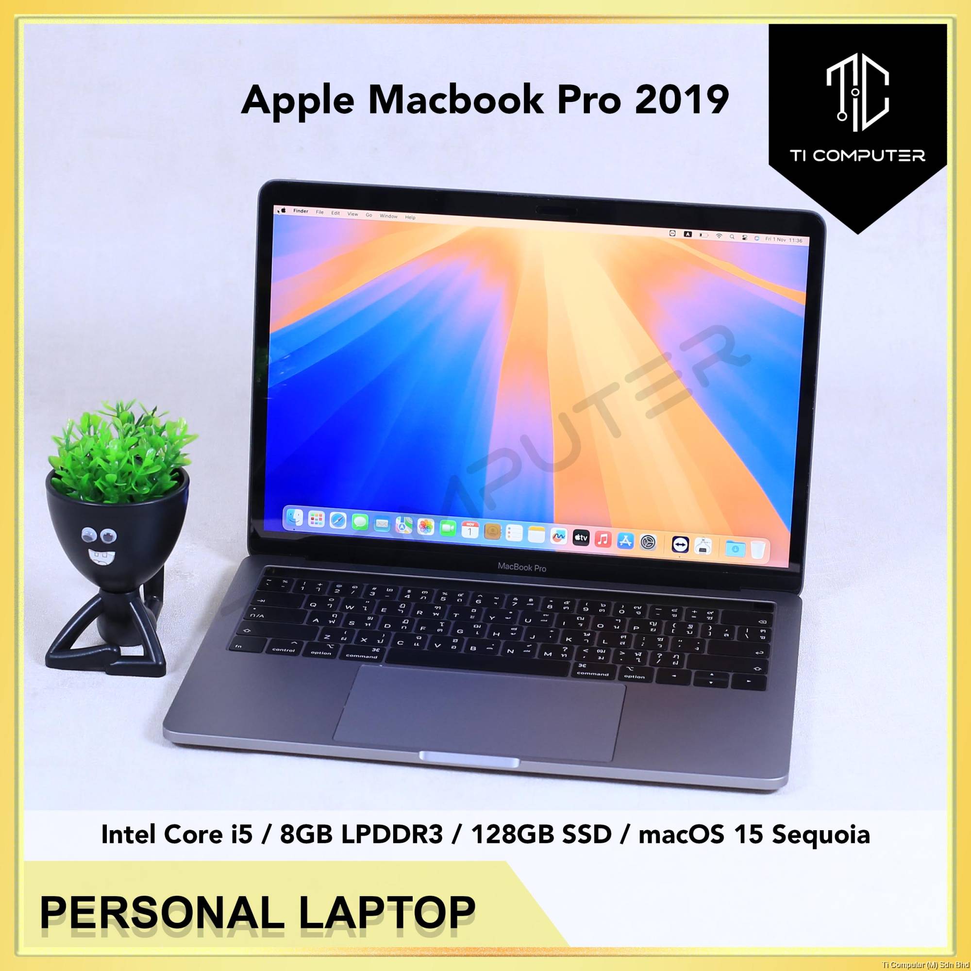 Apple Macbook Pro 2019 13inch A2159 with Touch Bar Intel Core i5