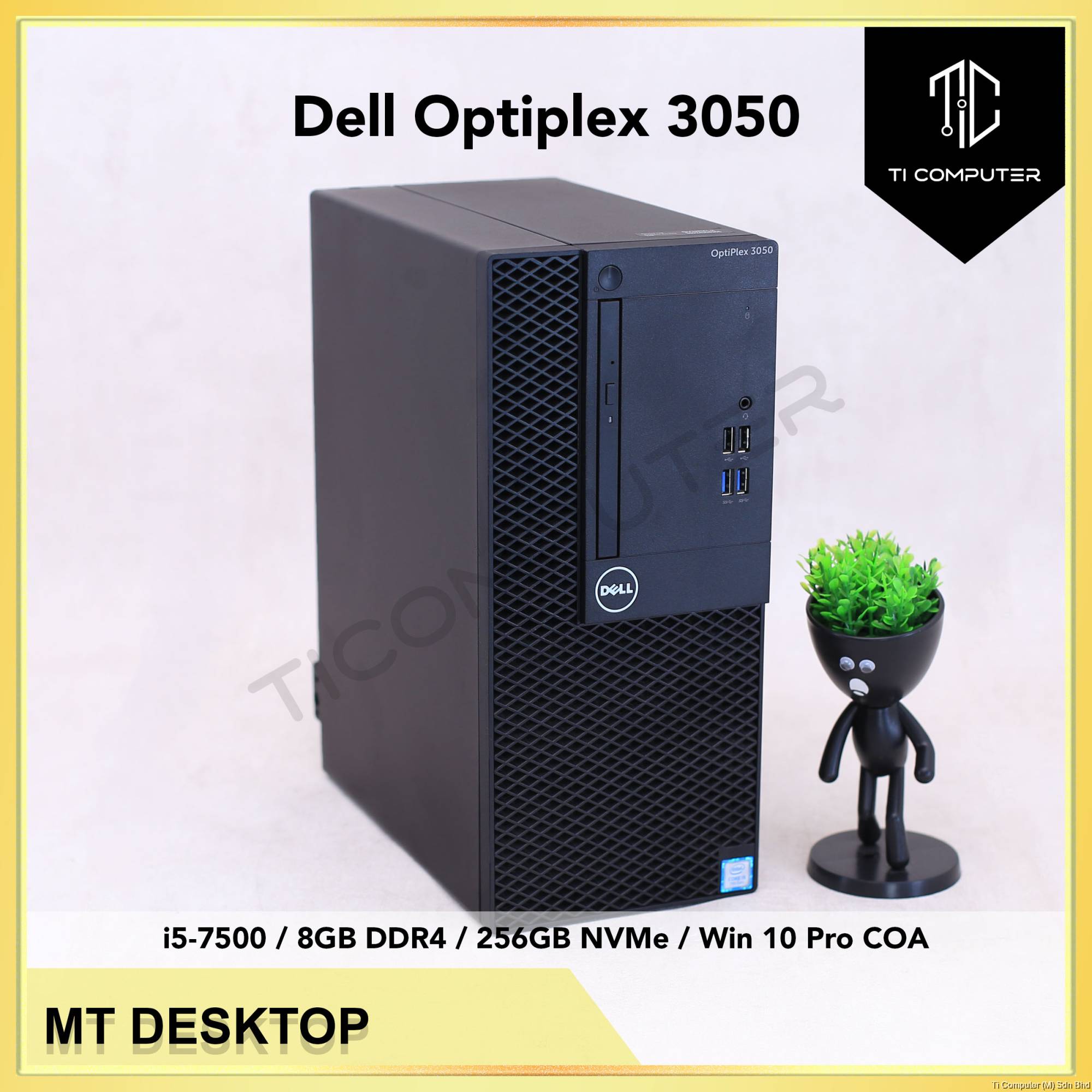 デル Optiplex3050 i5-7500 8/128+500/グラボ1GB Dell Optiplex 3050