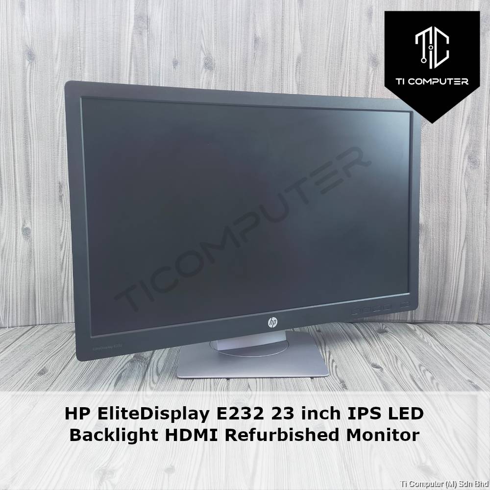 HP EliteDisplay E232 23 inch IPS LED Backlight HDMI Refurbished Monitor