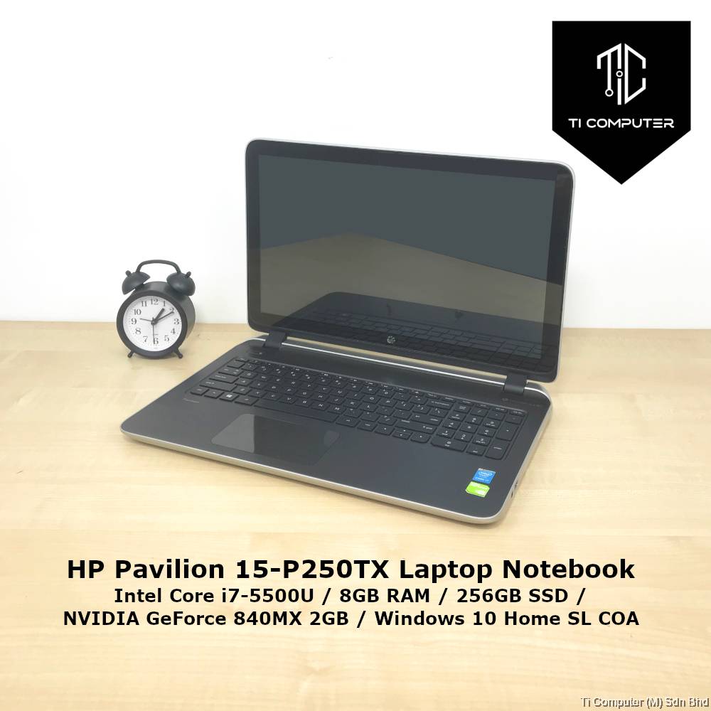 HP Pavilion 15-P250TX Intel Core i7-5500U 8GB RAM 256GB SSD NVIDIA