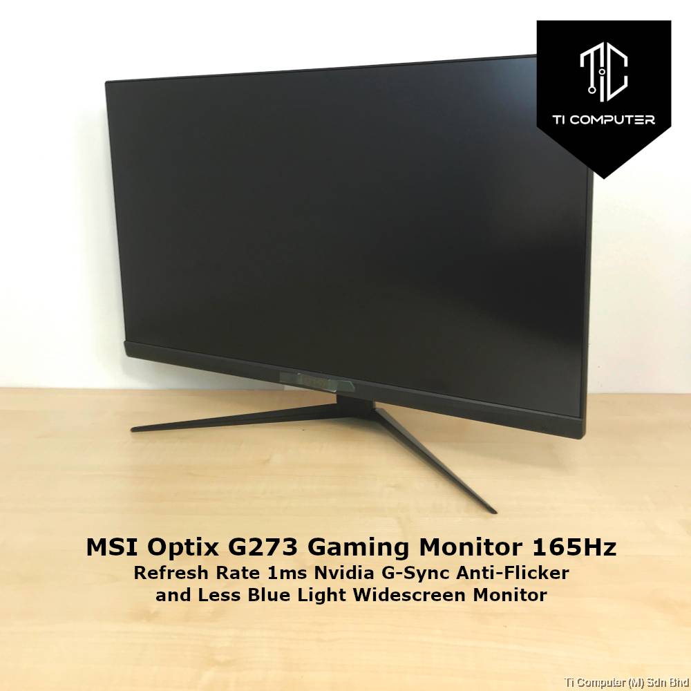 MSI Optix G273 27 Inch Gaming Monitor 165Hz Refresh Rate 1ms Nvidia G ...