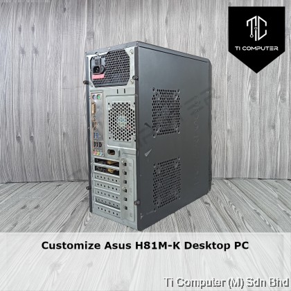 Customize Asus H81M-K Intel Core i5-4460 3.2GHz 8GB RAM 240GB SATA SSD ...