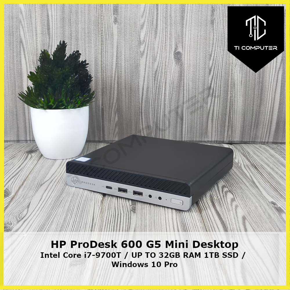 HP ProDesk 600 G5 Mini Intel Core i79700T 2.0GHz Desktop Refurbished