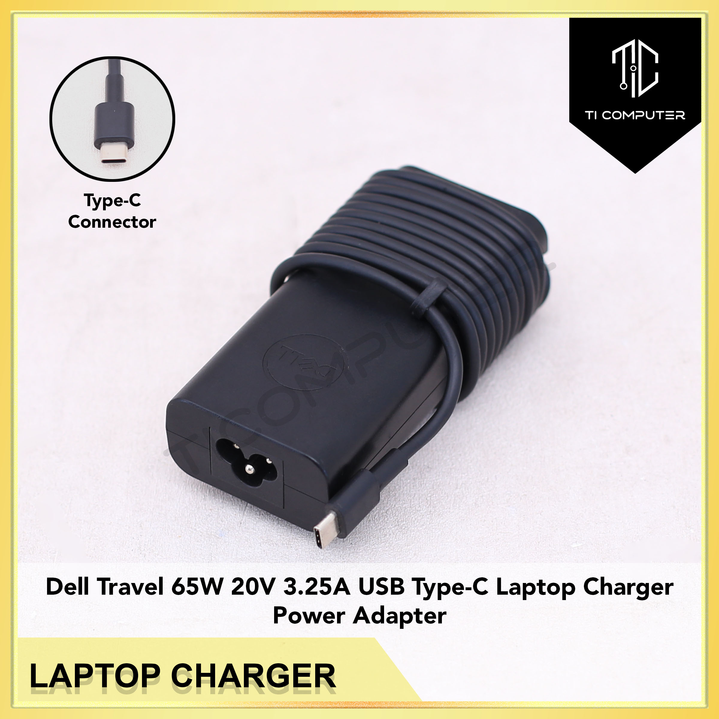 Dell 65W 20V USB Type-C Laptop Charger LA65NM190 LPS SU10462-18016  Power Adapter