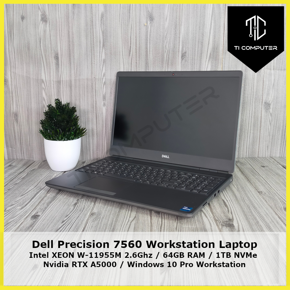 Dell Precision 7560 Intel XEON W11955M 2.6Ghz 64GB RAM 1TB NVMe RTX